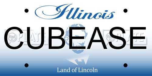 CUBEASE Illinois License Plate