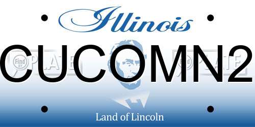 CUCOMN2 Illinois License Plate