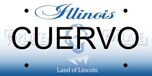 CUERVO Illinois License Plate