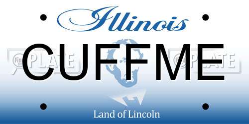 CUFFME Illinois License Plate