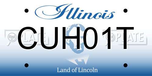 CUH01T Illinois License Plate