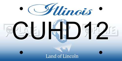 CUHD12 Illinois License Plate