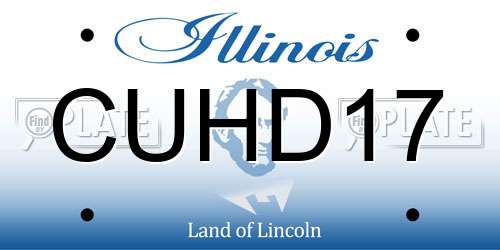 CUHD17 Illinois License Plate