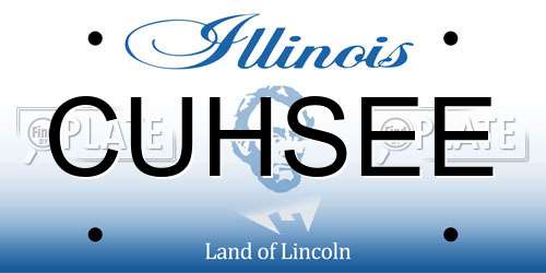CUHSEE Illinois License Plate