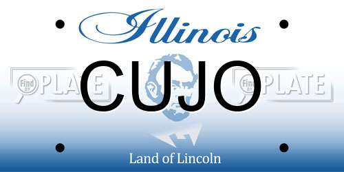 CUJO Illinois License Plate