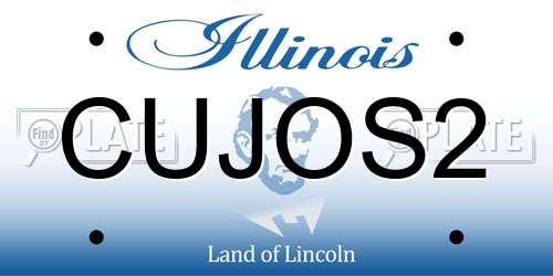 CUJOS2 Illinois License Plate