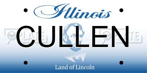 CULLEN Illinois License Plate