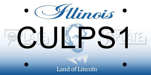 CULPS1 Illinois License Plate