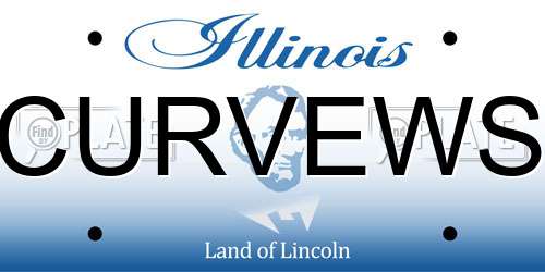 CURVEWS Illinois License Plate