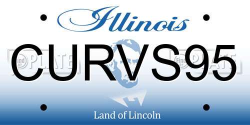 CURVS95 Illinois License Plate