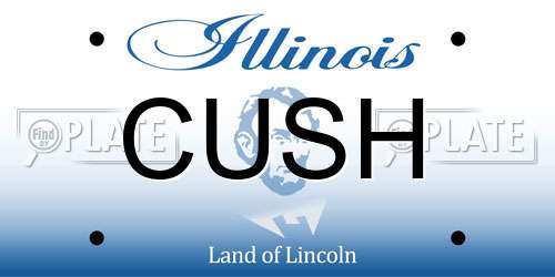 CUSH Illinois License Plate