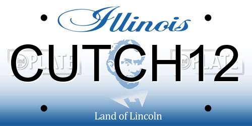 CUTCH12 Illinois License Plate