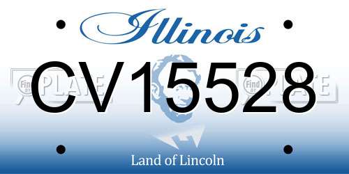 CV15528 Illinois License Plate