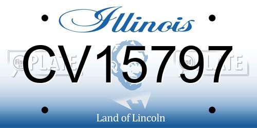 CV15797 Illinois License Plate