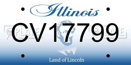 CV17799 Illinois License Plate