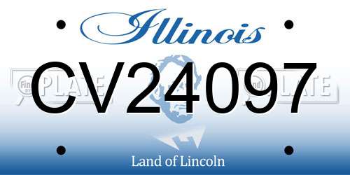 CV24097 Illinois License Plate