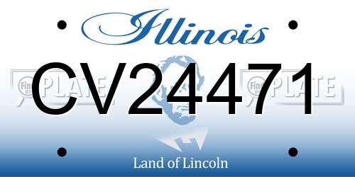 CV24471 Illinois License Plate