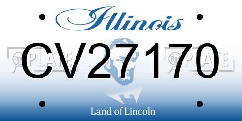 CV27170 Illinois License Plate