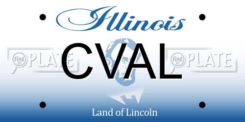 CVAL Illinois License Plate