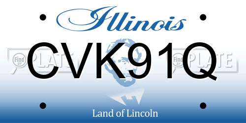 CVK91Q Illinois License Plate