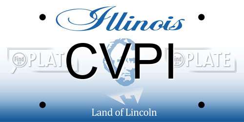 CVPI Illinois License Plate