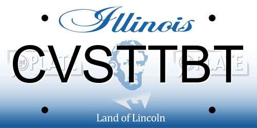 CVSTTBT Illinois License Plate