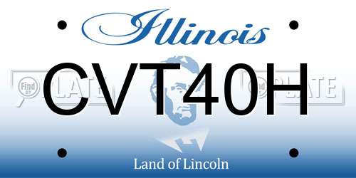 CVT40H Illinois License Plate