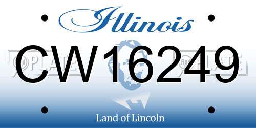 CW16249 Illinois License Plate