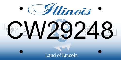 CW29248 Illinois License Plate