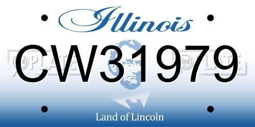CW31979 Illinois License Plate