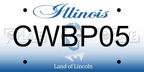 CWBP05 Illinois License Plate