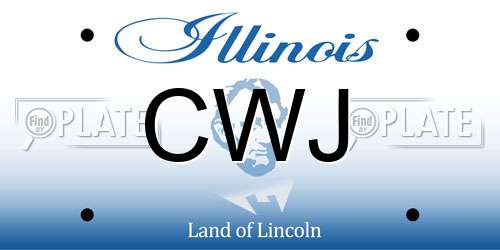 CWJ Illinois License Plate