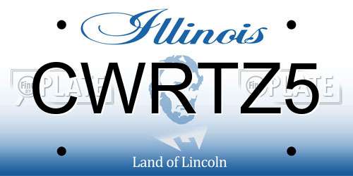 CWRTZ5 Illinois License Plate