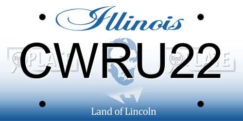 CWRU22 Illinois License Plate