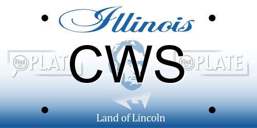CWS Illinois License Plate