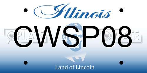 CWSP08 Illinois License Plate