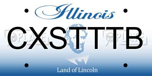 CXSTTTB Illinois License Plate