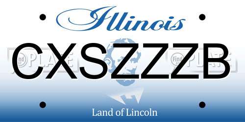 CXSZZZB Illinois License Plate