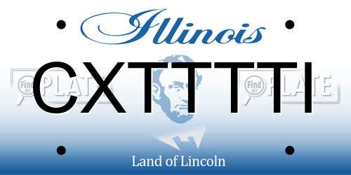 CXTTTTI Illinois License Plate
