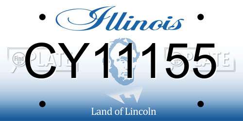 CY11155 Illinois License Plate