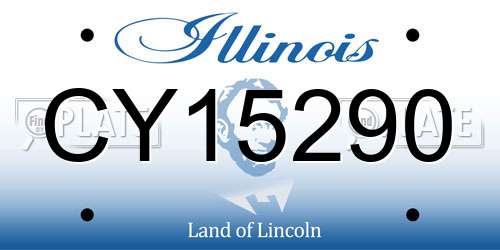 CY15290 Illinois License Plate