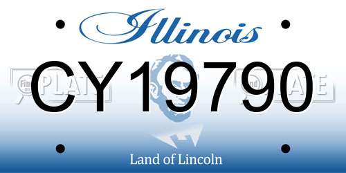 CY19790 Illinois License Plate