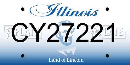 CY27221 Illinois License Plate