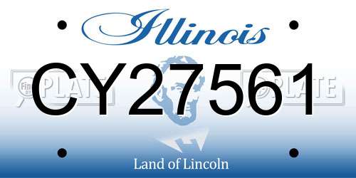 CY27561 Illinois License Plate