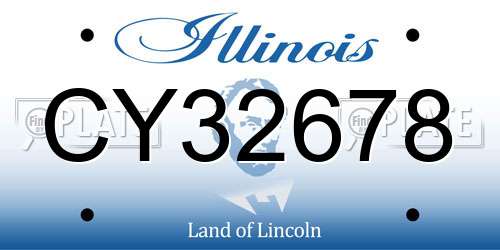 CY32678 Illinois License Plate