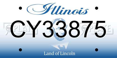 CY33875 Illinois License Plate