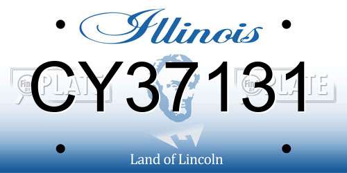 CY37131 Illinois License Plate