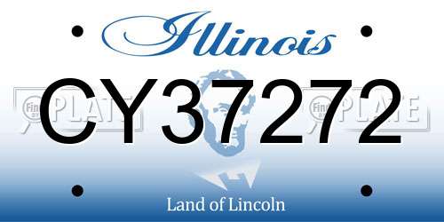 CY37272 Illinois License Plate