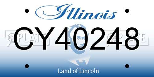 CY40248 Illinois License Plate