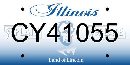 CY41055 Illinois License Plate